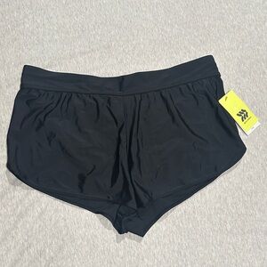 Black Women's Athletic swim Shorts